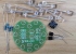 迷你心型燈電子製作DIY套件 (元件+PCB板+2節電池盒)