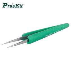 ProsKit 寶工 TZ-205N 抗靜電防滑軟套長尖鑷子