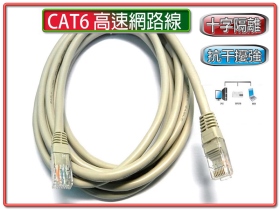 RJ45 CATE.6網路線1米 CT6-1